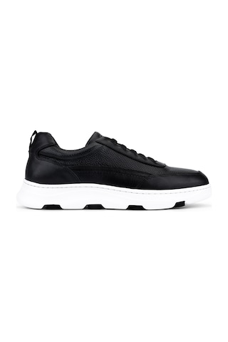 Tamer Tanca Erkek Hakiki Deri Siyah Sneakers & Spor Ayakkabı 298 3400-2505 Erk Ayk Y26 Sıyah Gutı