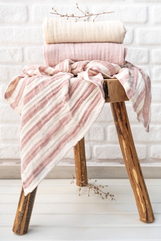 Müslin Örtü & Battaniye 3'lü Set %100 Pamuk Oeko-teks Sertifikalı 80x70 Cm Pembe