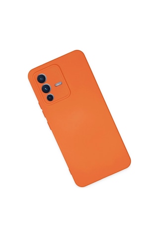 Uryport Vivo V23 5g Kılıf Nano İçi Kadife Silikon - Turuncu