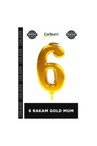 Özel Üretim 6 Rakam Gold Mum Pasta Doğum Tören Çok Renkli