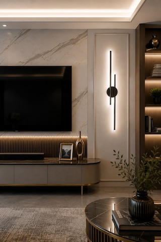 Sare Aplik Modern Tasarım Bronz Renk - Gün Işığı Ledli Banyo - Mutfak - Salon Led Duvar Aplik