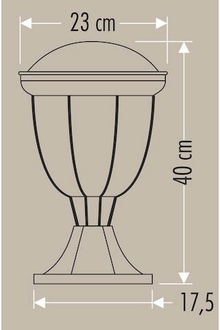 Cata Ct-7020 Torino Bahçe Armatürü Siyah Kasa Siyah