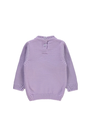 Civil Baby Kız Bebek Triko Kazak 6-18 Ay Lila
