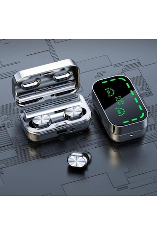 Bluetooth Kulaklık Tws5.3 Ayna Büyük Ekran Akıllı Dijital Ekran Spor Kulak İçi Kulaklıklar