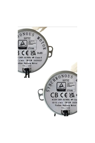 Kuluçka Makinesi Viyol Çevirme Motoru 50 Tyz 10/12 Rpm Otomatik - 2 Adet Bx-316159