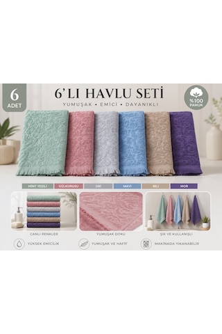 'lı Pamuklu Mutfak Havlusu Seti 30x50 Cm Kurulama Bezi El Havlusu Yüksek Su Emici Yumuşak Dokulu Mor