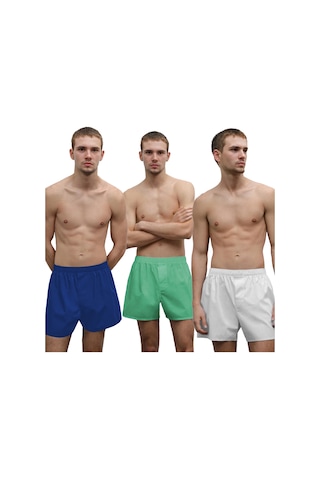 Yohannes Club Boxer Erkek, 5'li "vivid Tones Koleksiyonu" % 100 Pamuklu Poplin Kumaş, Canlı Renkler, 5 Adet Asorti