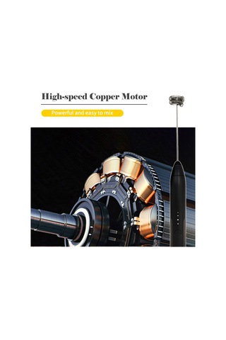 Yifomall "3 Hızlı Usb Şarjlı Paslanmaz Çelik Süt Köpürtücü - Sessiz Motorlu Pratik Mutfak Aleti" Beyaz