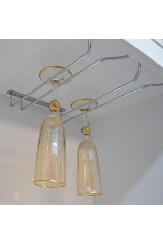 Krom 2 Bölmeli V Bardaklık Kadehlik