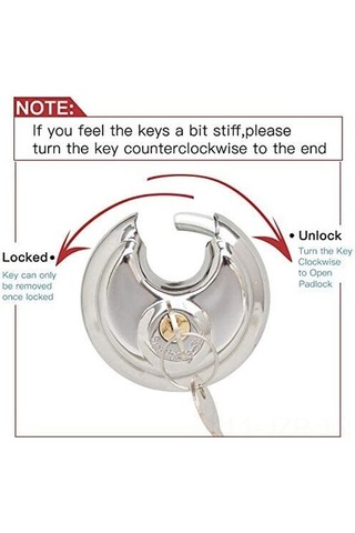 Jokmae 4'lü Dayanıklı Kilit Seti + 8 Anahtar - Paslanmaz Çelik