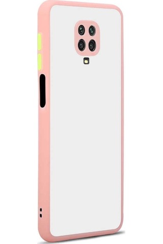 Xiaomi Redmi Note 9S Kılıf Zore Hux Düğme Ve Kapak Zıt Renk Kılıf