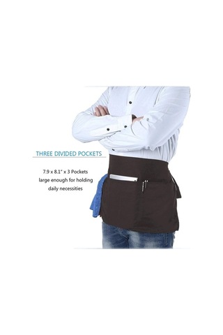 Fastbuy 3 Cepli Bel Önlüğü - Siyah, Kahverengi Kısa Apr, 12 Paket Diğer Diğer