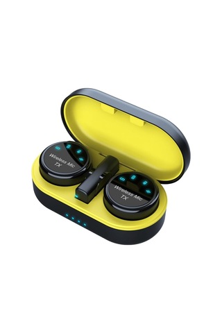 Manyetik Kablosuz Lavalier Mikrofon Ses Video Kayıt Mikrofonu