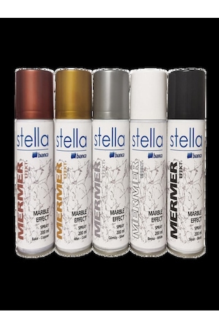 Stella Mermer Efekti Sprey 200ml Beyaz BEYAZ