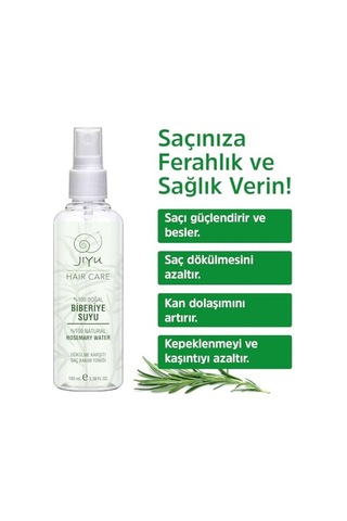 Tr Biberiye Suyu%100 Doğal Saf Saç Toniği 100 Ml Saç Dökülmesine Ve Uzamasına Destek Bitkisel Serum P