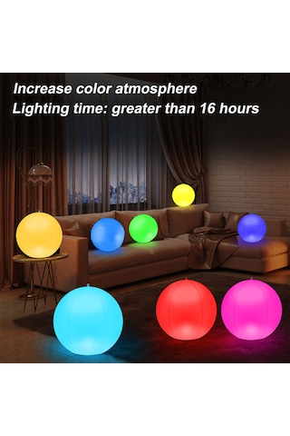 Yifomall Güneş Enerjili Ip68 Su Geçirmez Led Top Işığı - Havuz Ve Bahçe İçin 16 Renk + 4 Efekt, Uzaktan Kumanda Ve Zamanlama, 34cm 2'li Paket