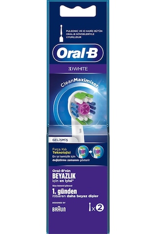 Oral-B 3D White 2'li Diş Fırçası Yedek Başlığı EB18