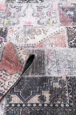 Madrid Vl Premium Yıkanabilir Pamuklu Kaymaz Tabanlı Saçaklı Kilim Karışık-krem