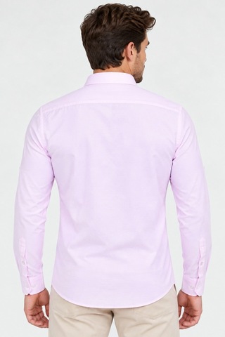 G974 Dewberry Erkek Gömlek-açık Pembe-1