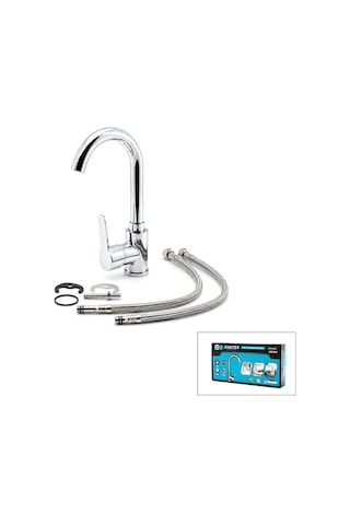 Kinetex Ktx-2639 Krom Delta Lavabo Bataryası - Aç Kapa