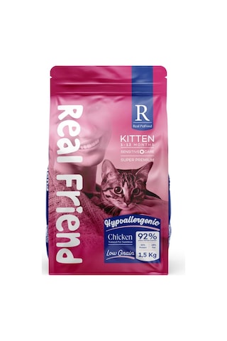 Real Friend Digest Care Hypoallergenic Kitten Chicken 36/18 Kedi Maması 1,5 Kg