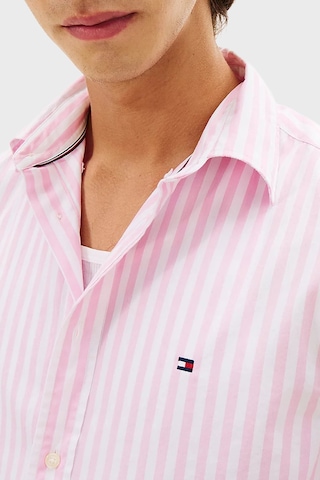 Tommy Hilfiger Erkek Gömlek Mw0mw42440 0d1 Pembe-beyaz Pembe-beyaz