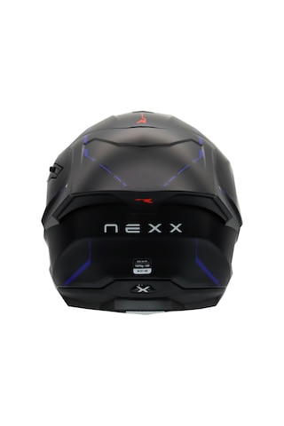 Nexx Y.100R React Kapalı Motosiklet Kaskı Mavi - Mat Siyah M