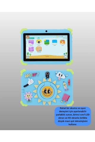 Android İşletim Sistemli 7 İnç Tablet Günlük Kullanıma Uygun Beyaz