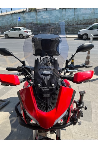 2020-24 Yamaha Tracer 700 Uzun Ön Cam Açık Füme Zeus 52cm 4mm Mt700 Açik Füme