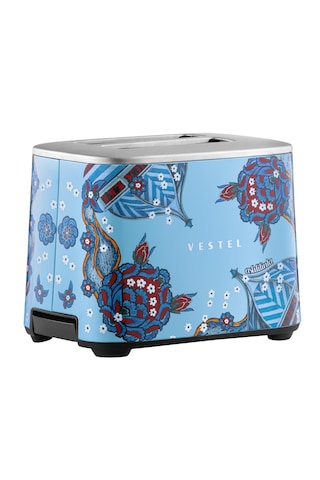Vestel X Aslı Filinta Retro Düş Mavisi Çini Ekmek Kızartma Makine