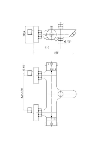 GPD TBB02 Termostatik Banyo Bataryası Krom