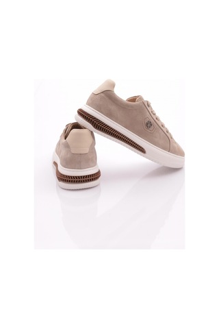 Dgn 5749 Erkek Sneaker Ayakkabi Bej Süet