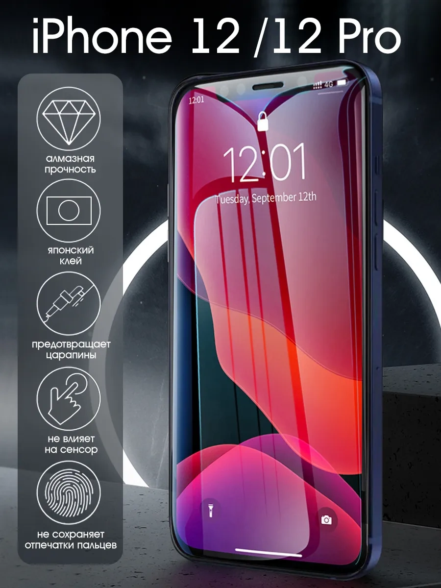 Amfox İphone 12/ İphone 12 Pro İçin Premium Koruyucu Cam 317919989