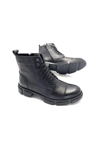 Deritarz Hakiki Deri Kürklü Postal Erkek Bot