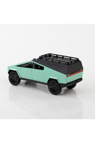 1:24 Ölçek 4 Kapısı Kaput Ve Kasası Açılan Metal Model Araba Yeşil