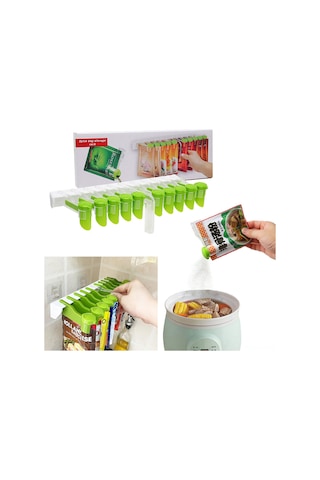 Vkemall Duvar Montajlı 10 Delikli Baharat Çantası Depolama Rafı - 3 Farklı Elde Açma Deligi, Spor Baharatları İçin Organize Edici, Delik Açmadan Kuruluşturulabilir, Şeffaf Renk Beyaz