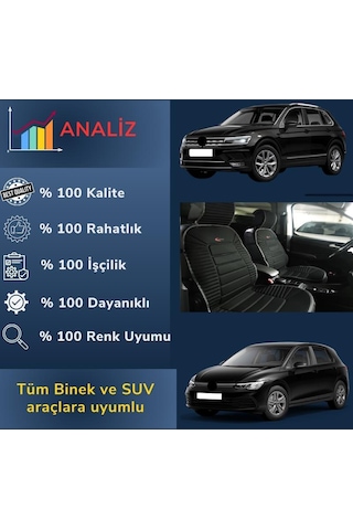 Space Oto Koltuk Minderi, Renault Araçlarla Uyumlu 2'li Set Özel Tasarım Minder Premium 001