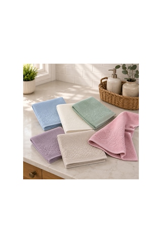 Renkli Mutfak Havlusu 30x50 Cm 6 Lı Set %100 Pamuk - Çok Renkli Renkli Mutfak Havlusu 30x50 Cm 6 Lı Set %100 Pamuk - Çok Renkli