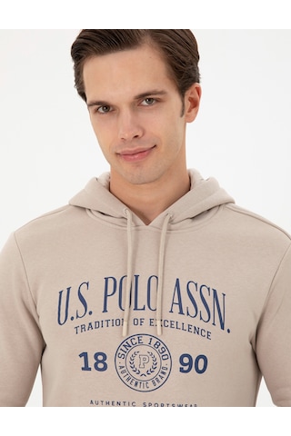 U.s. Polo Assn. Erkek Taş Sweatshirt 50293446-vr049 Taş