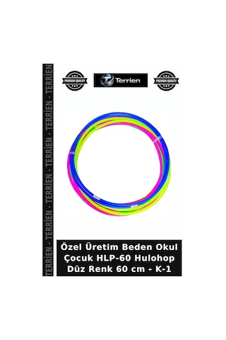 Özel Üretim Beden Okul Çocuk Hlp-60 Hulohop Düz Renk 60 Cm - K-1