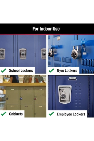 Master Lock 1500t Soyunma Kilidi Kombinasyon Asma Kilit, 2'li Pak