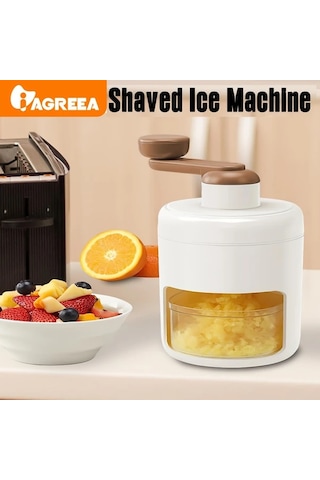 Willowhaven Agreea El Tipi Buz Kıyma Makinesi Beyaz Dondurma Slush Bingsu Yapma Makinası