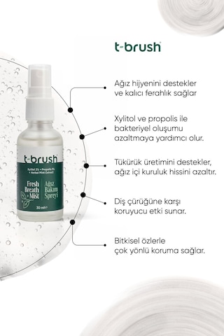 Tbrush Ağız Kokusu Giderici Sprey 30ml Propolis