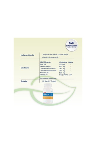 Smartcaps Omega 3 Vitamin D3 Q10 30 Softgel