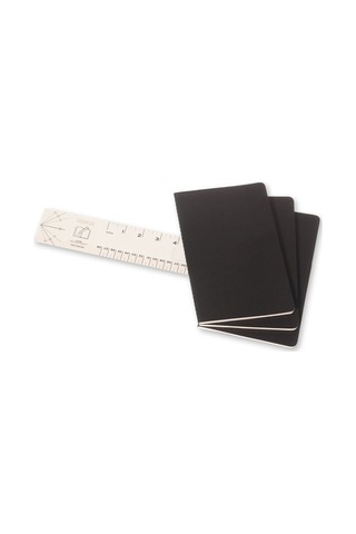 Moleskine 13X21 3'Lü Set Düz Siyah Butik Defter