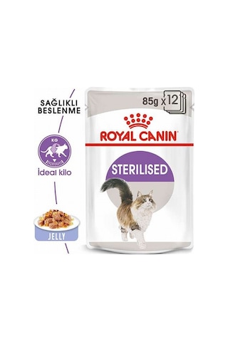 Royal Canin Sterilised Jelly Pouch Kısırlaştırılmış Yetişkin Kedi Yaş Maması 6 x 85 G