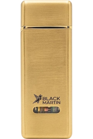 Black Martin Tek Torch Pürmüz Gold Metal Puro Çakmağı - Tr9559