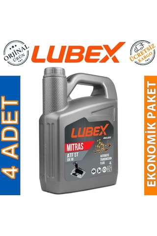 Lubex Mitras Atf St Dexron III Otomatik Şanzıman Yağı 4 x 4 L