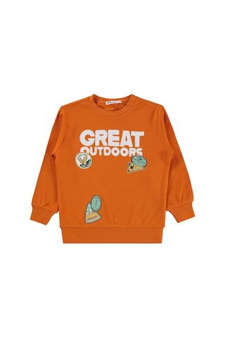 Civil Boys Erkek Çocuk Great Baskılı 2 -5 Yaş Sweatshirt  - Turuncu V5D94267826S1