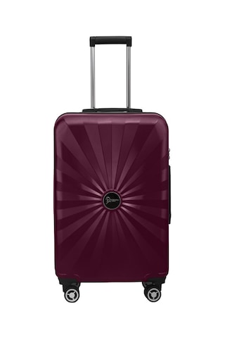 Büyük Boy %100 Polikarbon Valiz 4x2 Teker Bordo 1809 Bordo